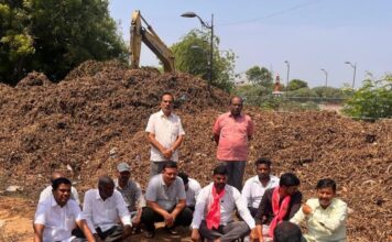జిల్లెలగూడ చందన చెరువును డంపింగ్ యార్డ్ గా మార్చారు